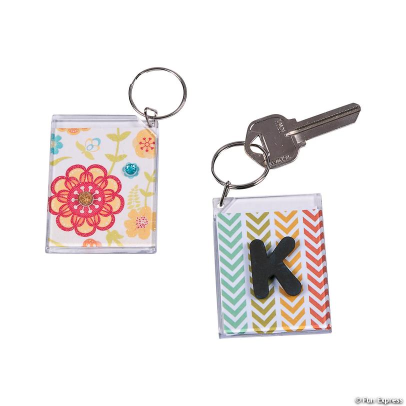 DIY Clear Plastic Keychains