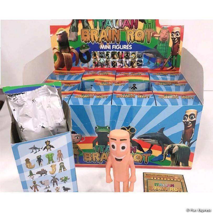 Italian Brain Rot Plastic Mini Figures Blind Boxes