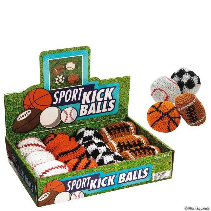 Mini Knitted Sport-Themed Footbags